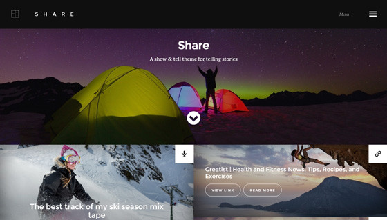Share – шаблон WordPress для персонального блога