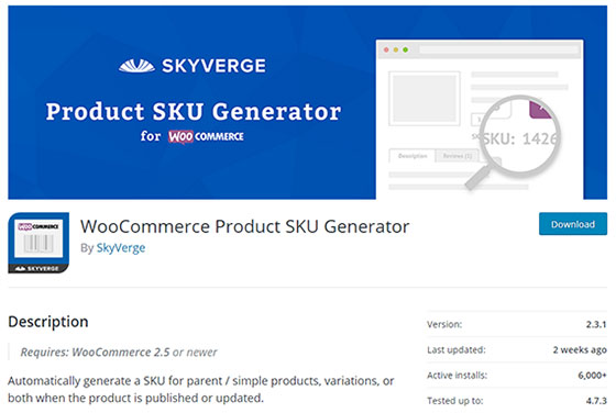 Плагин WooCommerce Product SKU Generator