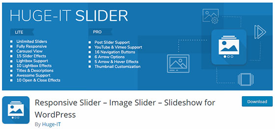 Responsive Slider – Image Slider – Slideshow for WordPress