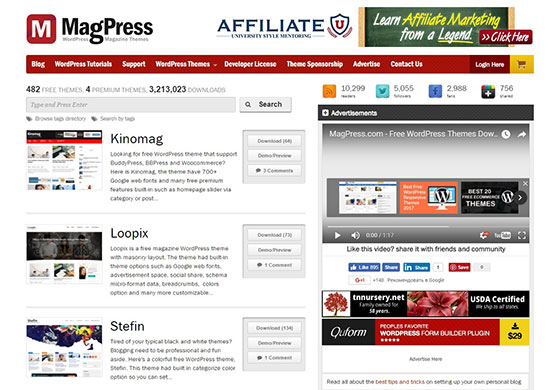 Сайт шаблонов MagPress.com