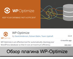 Плагин WP-Optimize