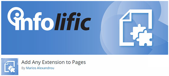Append extensions on Pages