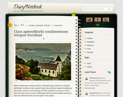 WordPress Diary Theme