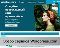 Сервис wordpress.com
