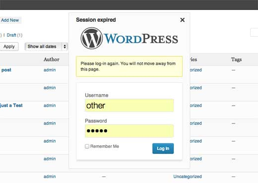 Wordpress 3.6 - логин